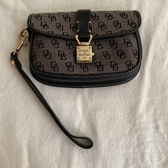 Vintage Monogrammed Dooney & Bourke Wristlet - Picture 2 of 10